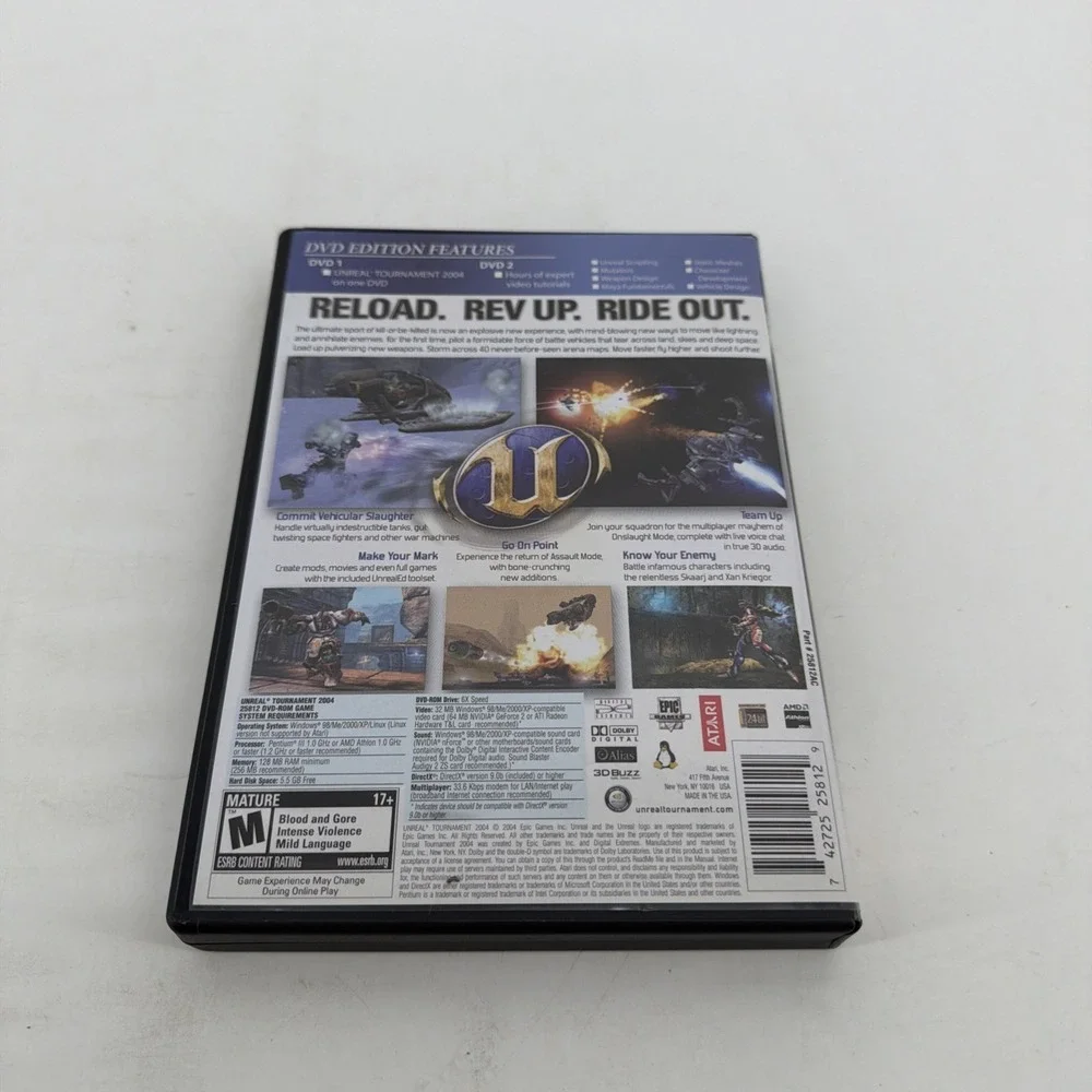Unreal Tournament 2004 DVD Edition Two Disc Set (PC, 2004)
